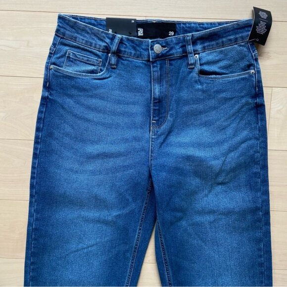 NWT MILE END jeans blue stretchy high rise waist straight leg Vintage Modern 29 - Picture 6 of 13